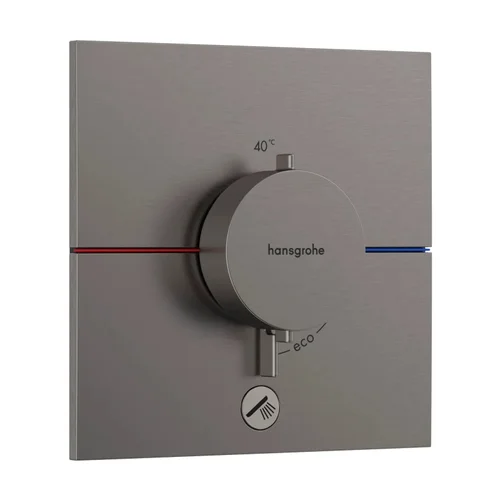 hansgrohe ShowerSelect Comfort E Thermostat Unterputz für 1 Verbraucher und einen zusätzlichen Abgang Brushed Black Chrome
