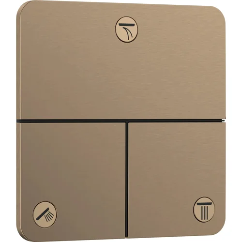 hansgrohe ShowerSelect Comfort Q Ventil Unterputz für 3 Verbraucher Brushed Bronze