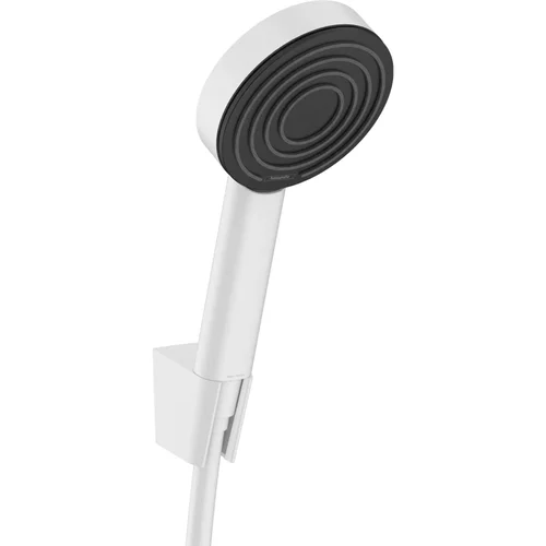 hansgrohe Pulsify S Brausehalterset 105 1jet EcoSmart+ mit Brauseschlauch 125 cm Mattweiß