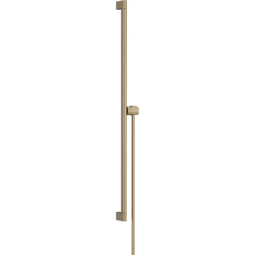 hansgrohe Unica Brausestange S Puro 90 cm mit Easy Slide Handbrausehalter und Isiflex Brauseschlauch 160 cm Brushed Bronze
