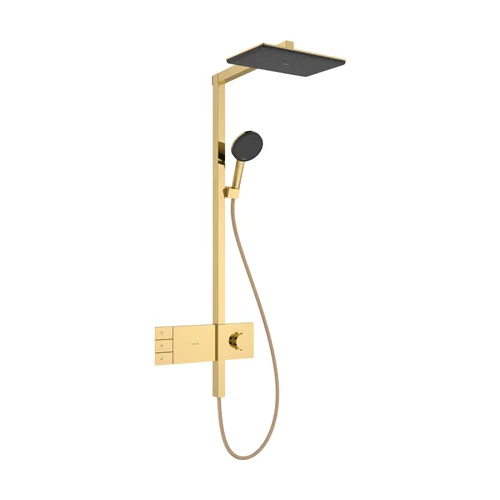 hansgrohe Raindance Alive Q Showerpipe 210/340 2jet EcoSmart mit ShowerSelect Comfort Polished Gold Optic