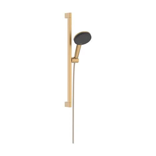 hansgrohe Raindance Alive Select S Brauseset 125 3jet EcoSmart mit Brausestange Unica E Puro 65 cm und Easy Slide Brausehalter Brushed Bronze