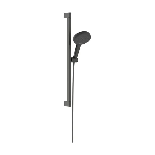 hansgrohe Raindance Alive Select S Brauseset 125 3jet EcoSmart mit Brausestange Unica E Puro 65 cm und Easy Slide Brausehalter Brushed Black Chrome