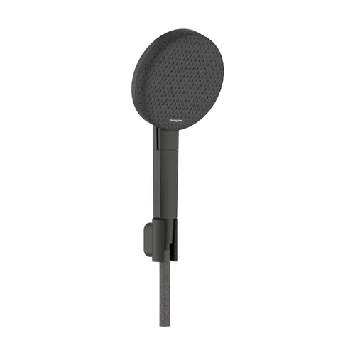 hansgrohe Raindance Alive Select S Brausehalterset 125 3jet EcoSmart mit Designflex Textilbrauseschlauch 160 cm Brushed Black Chrome