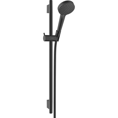 hansgrohe Vernis Blend Brauseset 100 Vario EcoSmart mit Brausestange S Puro 65 cm Mattschwarz