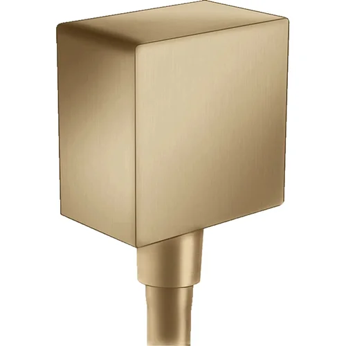 hansgrohe FixFit Wandanschluss Square mit Rückflussverhinderer Brushed Bronze