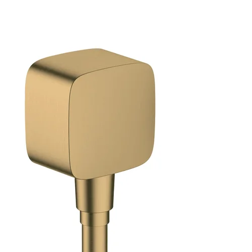 hansgrohe FixFit Wandanschluss mit Rückflussverhinderer Brushed Bronze
