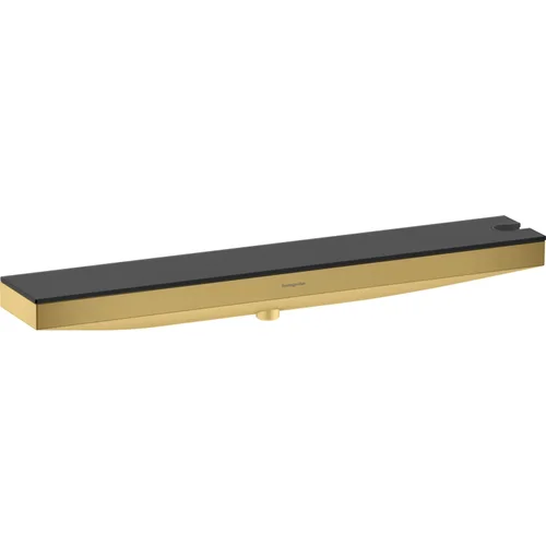 hansgrohe Rainfinity Wandanschluss Porter 500 mit Brausehalter rechts und Duschablage Polished Gold Optic