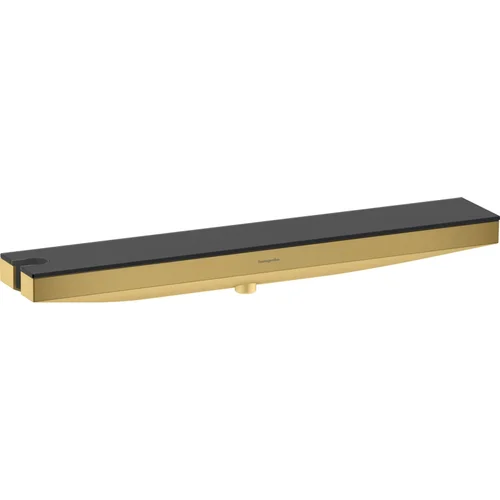 hansgrohe Rainfinity Wandanschluss Porter 500 mit Brausehalter links und Duschablage Polished Gold Optic