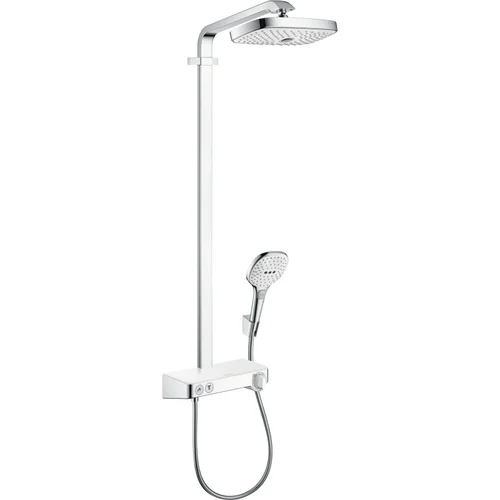 hansgrohe Raindance Select E Showerpipe 300 2jet mit ShowerTablet Select 300 Weiß/Chrom