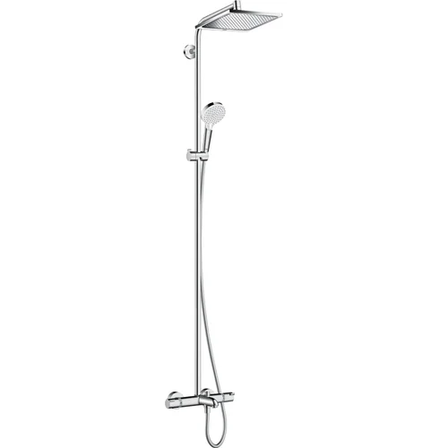 hansgrohe Crometta E Showerpipe 240 1jet mit Wannenthermostat Chrom