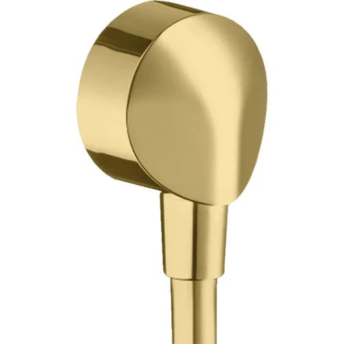 hansgrohe FixFit Wandanschluss E ohne Rückflussverhinderer Polished Gold Optic