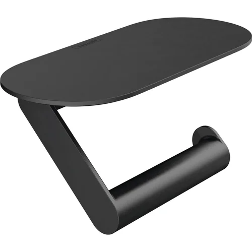 hansgrohe WallStoris Toilettenpapierhalter mit Ablage Mattschwarz
