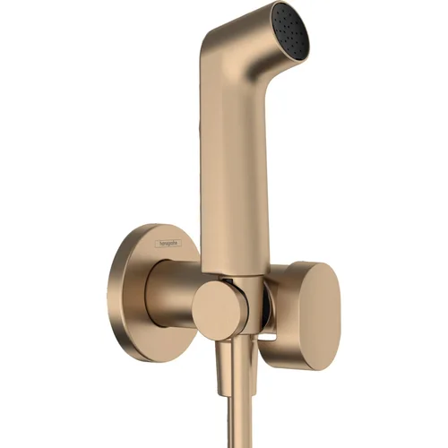 hansgrohe Handbrause Bidette S f.Warmwasser - m. Schlauch 1250mm und Porter BBR Brushed Bronze