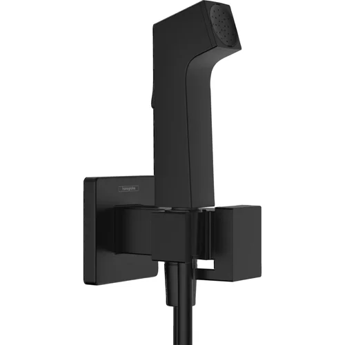 hansgrohe Handbrause Bidette E f.Warmwasser - m. Schlauch 1250mm und Porter MSW Mattschwarz