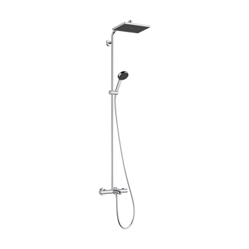 hansgrohe Activera Q Showerpipe 290/180 1jet EcoSmart mit Wannenthermostat Ecostat Fine Chrom