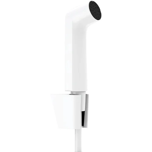 hansgrohe Handbrause Bidette S 1jet/Porter S - m. Textilschlauch 1250mm MW Mattweiß