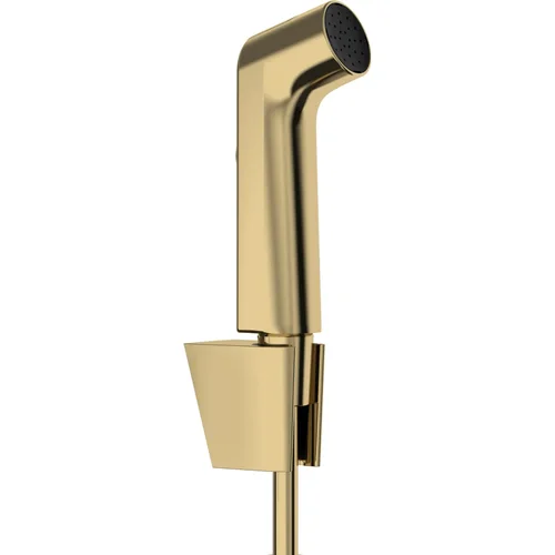 hansgrohe Handbrause Bidette S 1jet/Porter S - m. Textilschlauch 1250mm PGO Polished Gold Optic