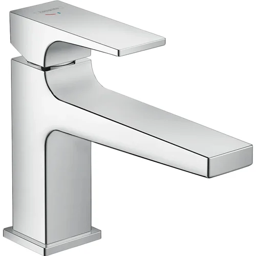 hansgrohe Metropol Einhebel-Waschtischmischer 100 CoolStart mit Hebelgriff und Push-Open Ablaufgarnitur Chrom