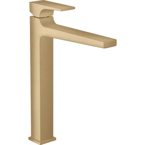 hansgrohe Metropol Einhebel-Waschtischmischer 260 mit Hebelgriff für Aufsatzwaschtische mit Push-Open Ablaufgarnitur Brushed Bronze