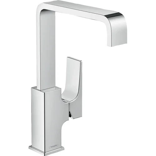 hansgrohe Metropol Einhebel-Waschtischmischer 230 mit Hebelgriff und Push-Open Ablaufgarnitur Chrom