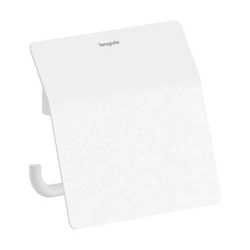 hansgrohe AddStoris S Papierrollenhalter mit Deckel Mattweiß
