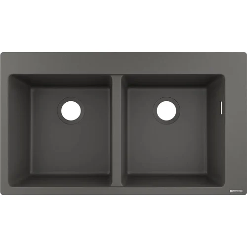 hansgrohe S51 S510-F770 Einbauspüle 370/370 Steingrau
