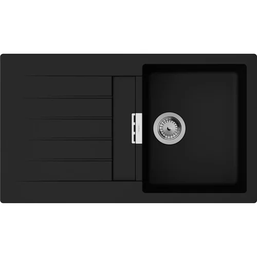 hansgrohe S52 S520-F345 Einbauspüle 345 mit Abtropffläche Graphitschwarz