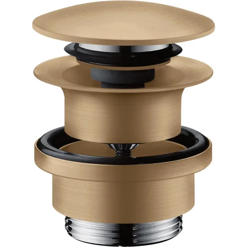 Hansgrohe Push-Open Ablaufgarnitur für Waschtischmischer und Bidet Brushed Bronze