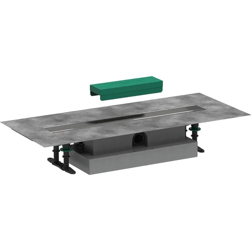 hansgrohe uBox universal Komplettset für flache Installation 600 für Duschrinnen Fertigsets