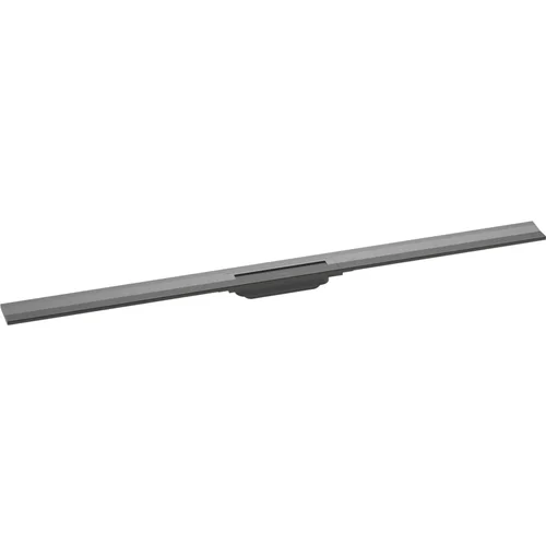 hansgrohe RainDrain Flex Fertigset Duschrinne 1200 kürzbar zur Wandmontage Brushed Black Chrome