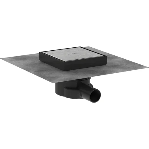 hansgrohe RainDrain Point Komplettset Punktablauf 150/150 rückseitig befliesbar Edelstahl gebürstet