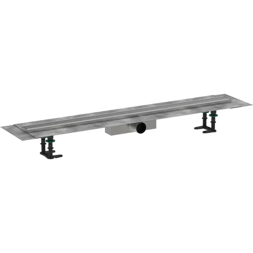 hansgrohe RainDrain Compact Komplettset Duschrinne 1000 für Standardinstallation Edelstahl gebürstet