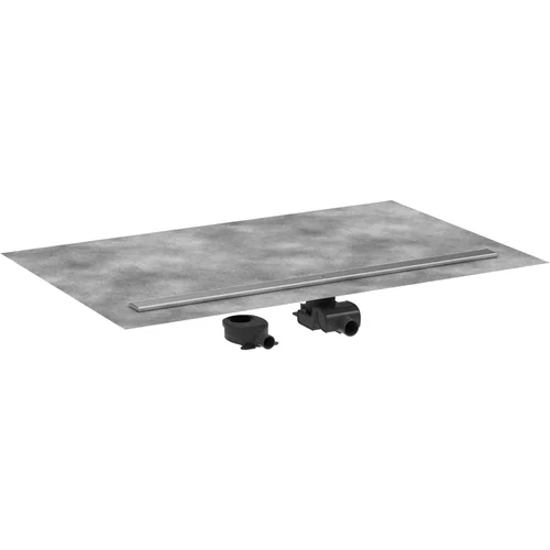 hansgrohe RainDrain Allround Komplettset Duschrinne 1200 für Standard-/flache Installation Edelstahl gebürstet