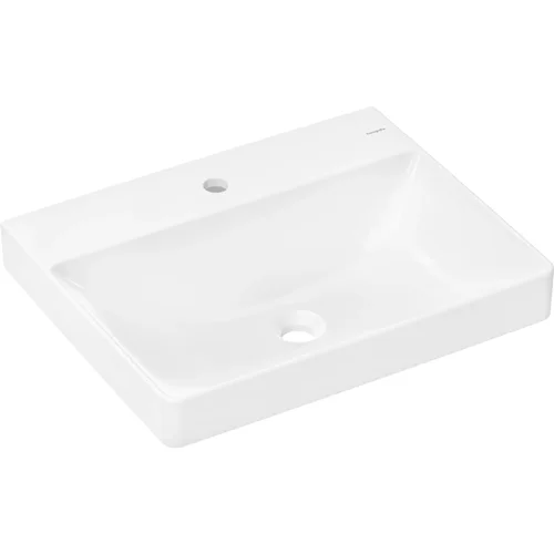 hansgrohe Xelu Q Waschtisch 600/480 mit Hahnloch ohne Überlauf Weiß