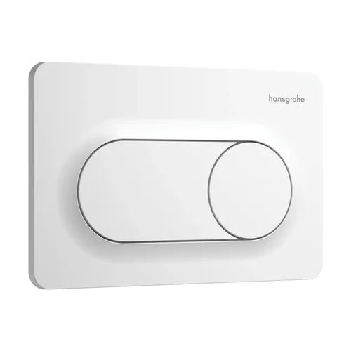 hansgrohe iFrame Original S Betätigungsplatte für 2-Mengen-Spülung Mattweiß