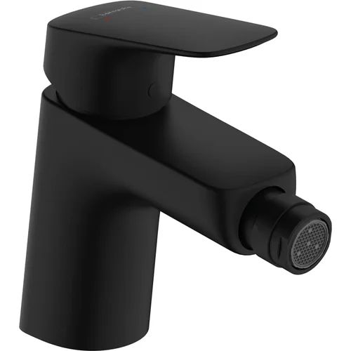 hansgrohe Logis Einhebel-Bidetmischer 70 mit Zugstangen-Ablaufgarnitur Mattschwarz