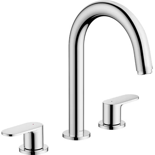 hansgrohe Vernis Blend 3-Loch Waschtischarmatur mit Zugstangen-Ablaufgarnitur Chrom