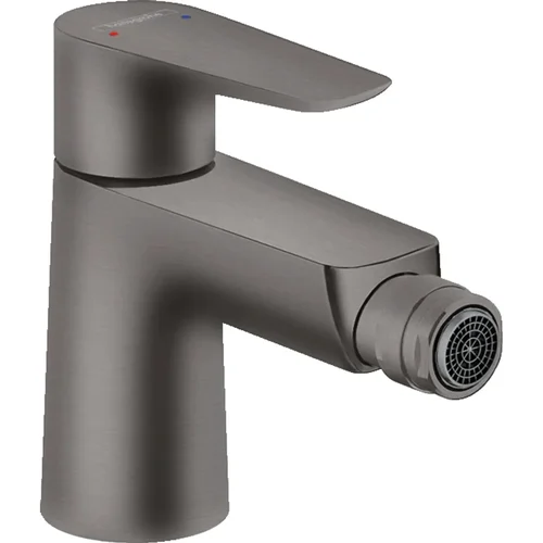 hansgrohe Talis E Einhebel-Bidetmischer mit Zugstangen-Ablaufgarnitur Brushed Black Chrome