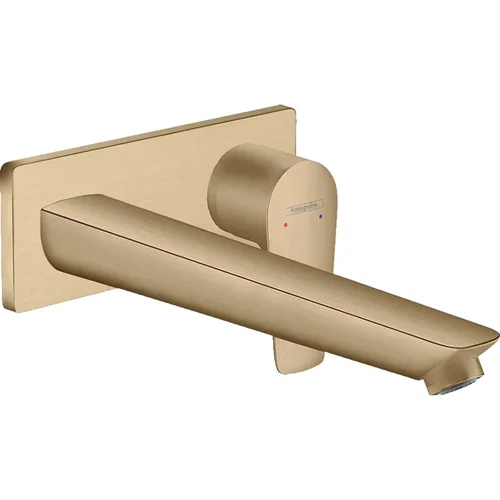 hansgrohe Talis E Einhebel-Waschtischmischer Unterputz für Wandmontage mit Auslauf 22,5 cm Brushed Bronze