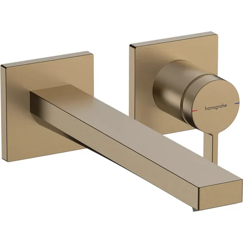hansgrohe Tecturis E Einhebel-Waschtischmischer Unterputz für Wandmontage EcoSmart+ mit Auslauf 22,5 cm Brushed Bronze