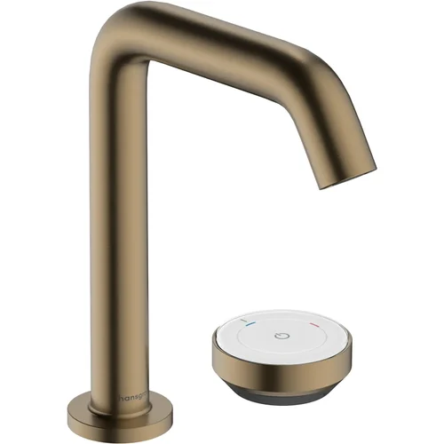 hansgrohe Tecturis S 2-Loch Waschtischmischer 150 CoolStart EcoSmart+ mit Ablaufgarnitur Brushed Bronze