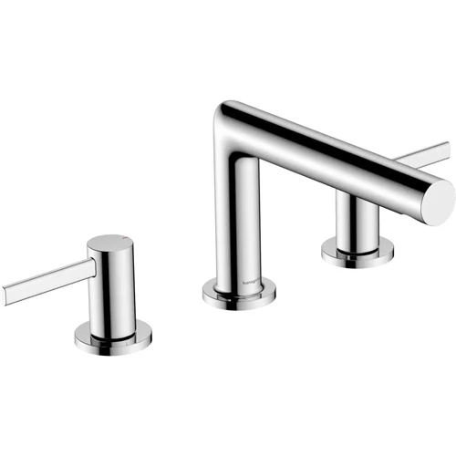 hansgrohe Zesis S 3-Loch Waschtischarmatur 100 mit Zugstangen-Ablaufgarnitur Chrom