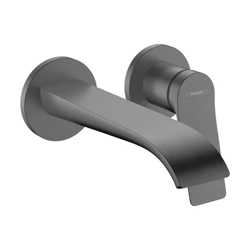hansgrohe Vivenis Einhebel-Waschtischmischer Unterputz für Wandmontage mit Auslauf 19,2 cm Brushed Black Chrome