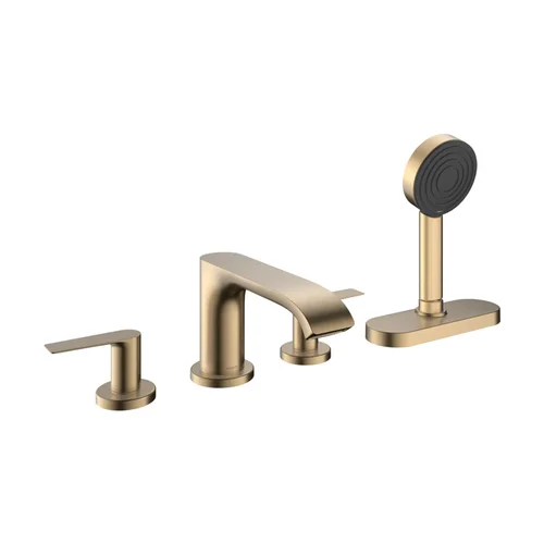 hansgrohe Vivenis 4-Loch Wannenrandarmatur mit sBox Brushed Bronze