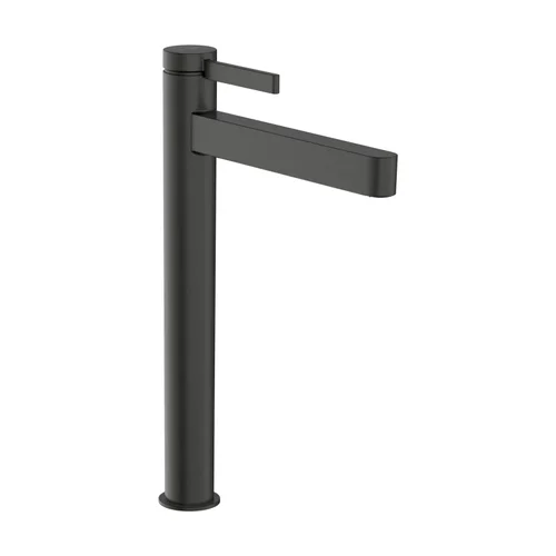 hansgrohe Finoris Einhebel-Waschtischmischer 260 CoolStart für Aufsatzwaschtische mit Push-Open Ablaufgarnitur Brushed Black Chrome