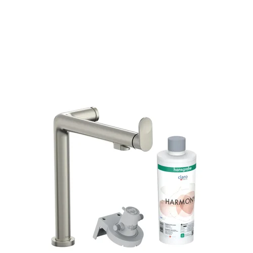 hansgrohe Aqittura M91 FilterSystem 240, 1jet, Starter Set Edelstahl Finish