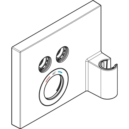 hansgrohe FixFit iBox FixFit Shower Select Thermostat komplett Chrom