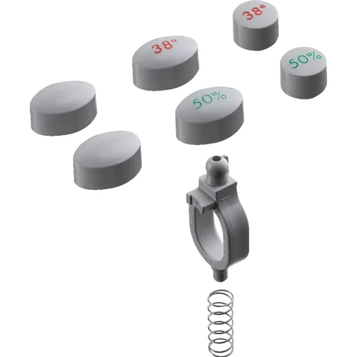 hansgrohe 1001 HG Taste für einfache Bedienung Grau