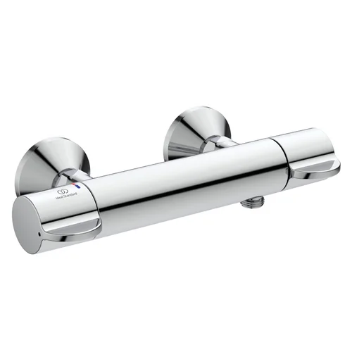 Ideal Standard Brausethermostat Aufputz Ceraplus Safe Ausladung 82mm Chrom, Chrom